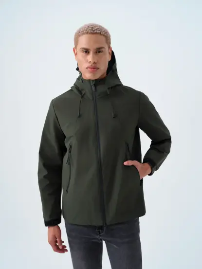 Regular Fit Erkek Mont(Haki)