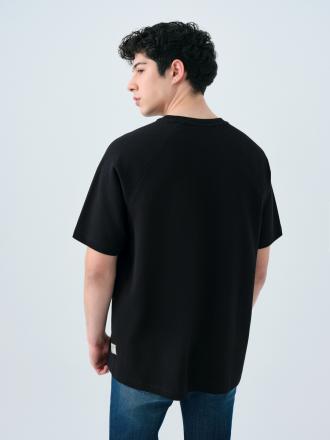 Loose Fit Erkek Tshirt K.kol (Siyah) Thumbnail