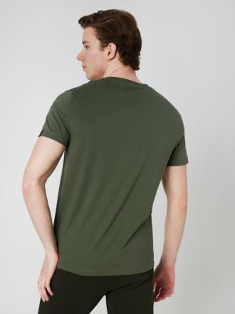 Regular Fit Erkek Tshirt K.kol (Haki) Thumbnail