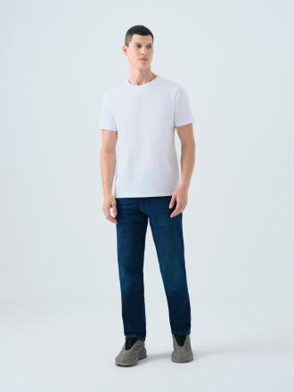 Regular Fit Erkek Tshirt K.kol (Beyaz) Thumbnail