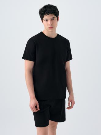 Regular Fit Erkek Tshirt K.kol (Siyah)