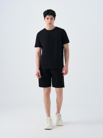 Regular Fit Erkek Tshirt K.kol (Siyah) Thumbnail